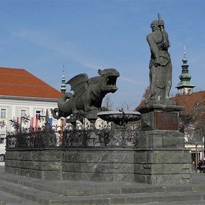 Lindwurmbrunnen, Klagenfurt am Wörthersee